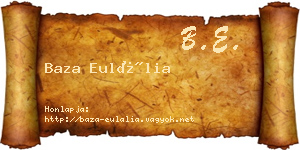 Baza Eulália névjegykártya